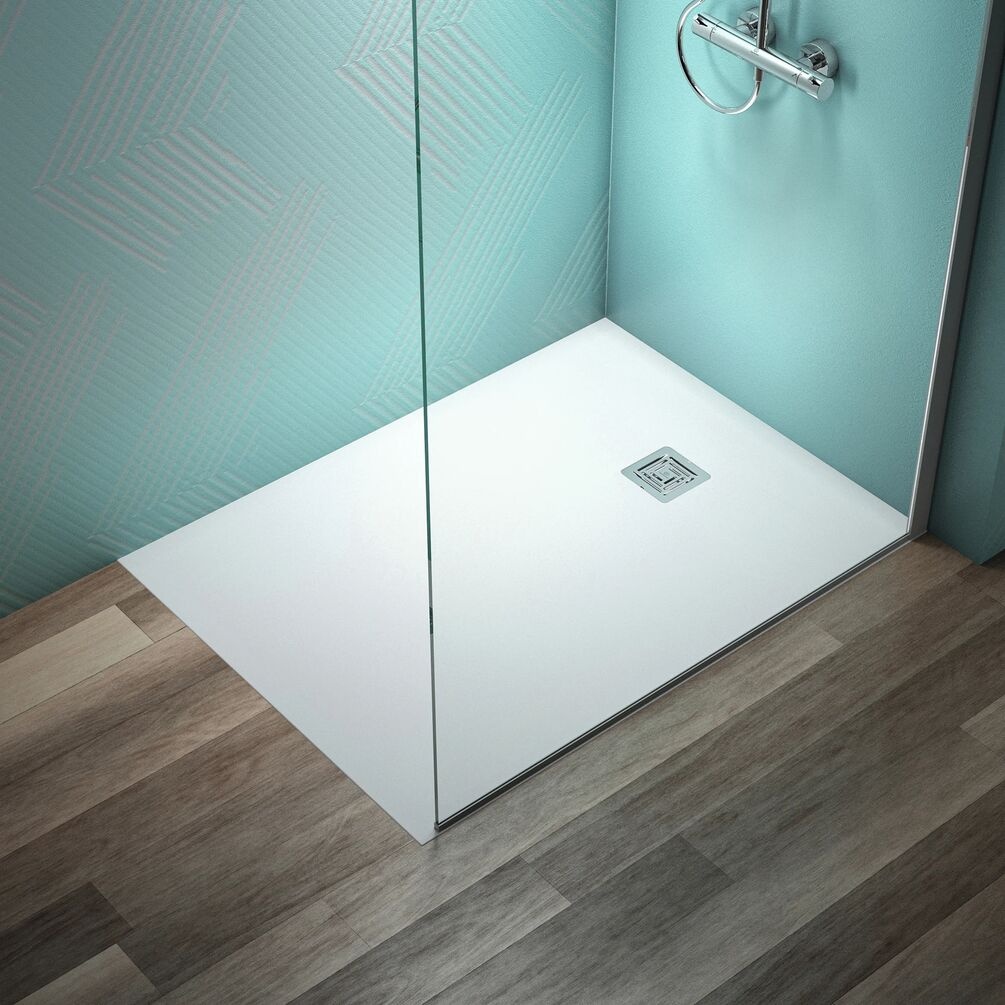 Lifestyle image of Ideal Standard Ultraflat S+ Pure White 1200 x 900mm Stone Resin Shower Tray